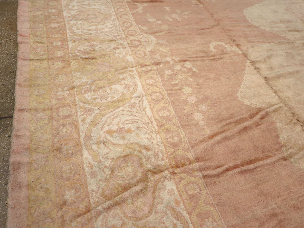 Antique Turkish Oushak Square Oversize Carpet, No.12029 - Gss