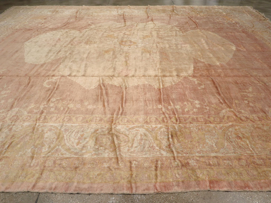 Antique Turkish Oushak Square Oversize Carpet, No.12029 - Gss