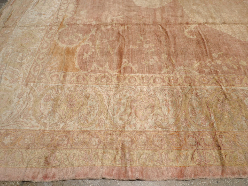 Antique Turkish Oushak Square Oversize Carpet, No.12029 - Gss