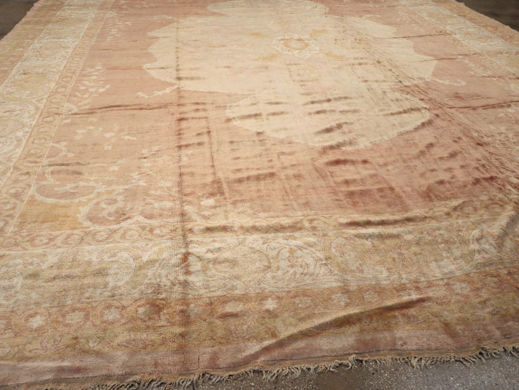 Antique Turkish Oushak Square Oversize Carpet, No.12029 - Gss