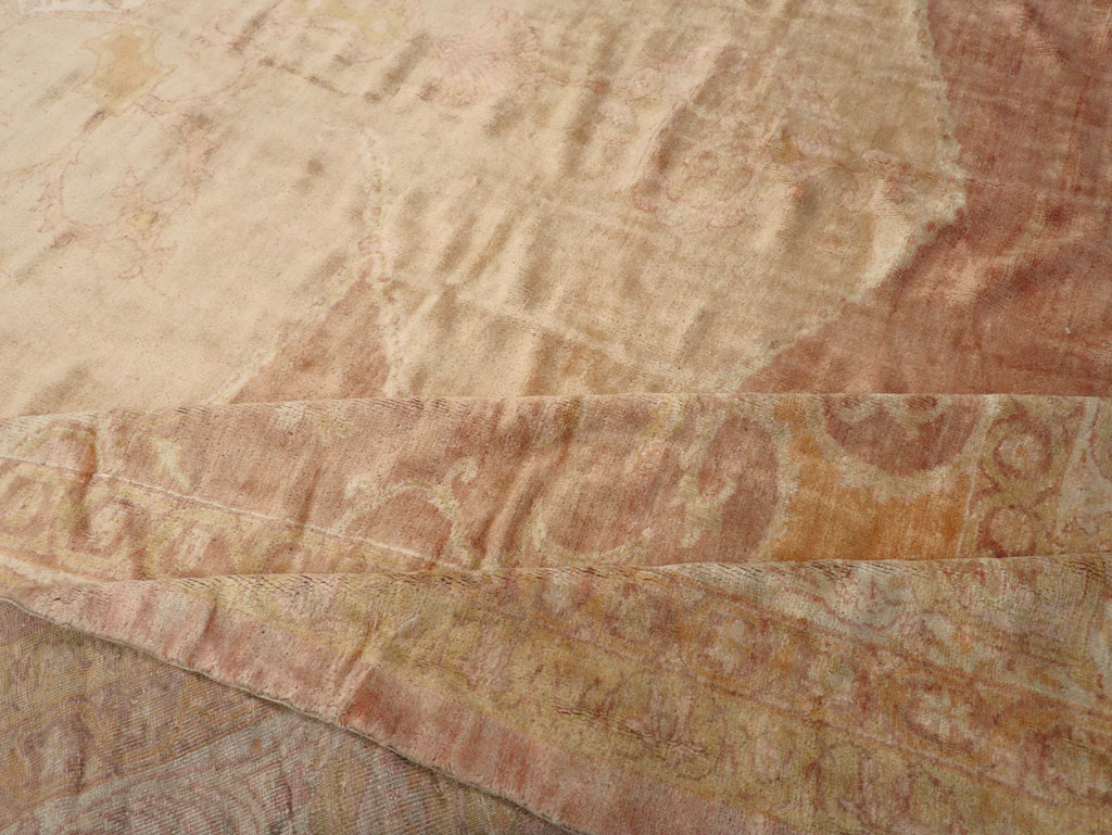 Antique Turkish Oushak Square Oversize Carpet, No.12029 - Gss