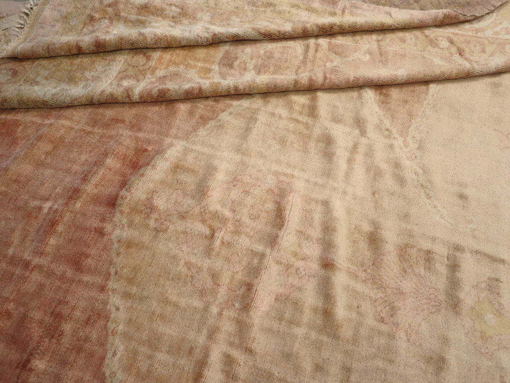 Antique Turkish Oushak Square Oversize Carpet, No.12029 - Gss