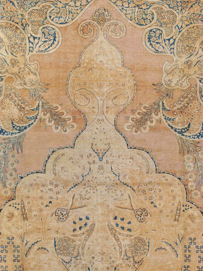 Antique Persian Lavar Kerman Carpet, No.12031 - Gss