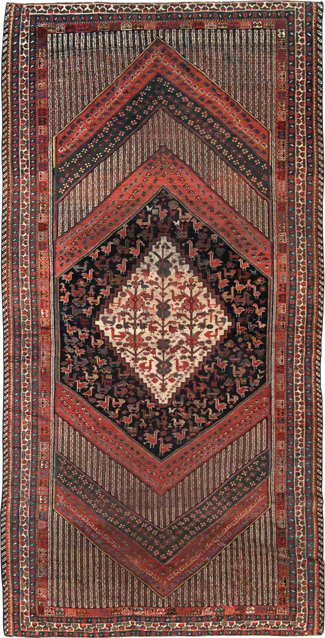 Antique Shiraz Gallery Carpet, No.12036 - Gss