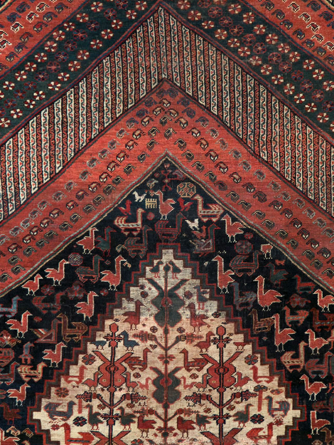 Antique Shiraz Gallery Carpet, No.12036 - Gss