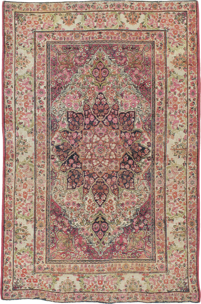 Antique Persian Lavar Kerman Rug, No.12057 - Gss