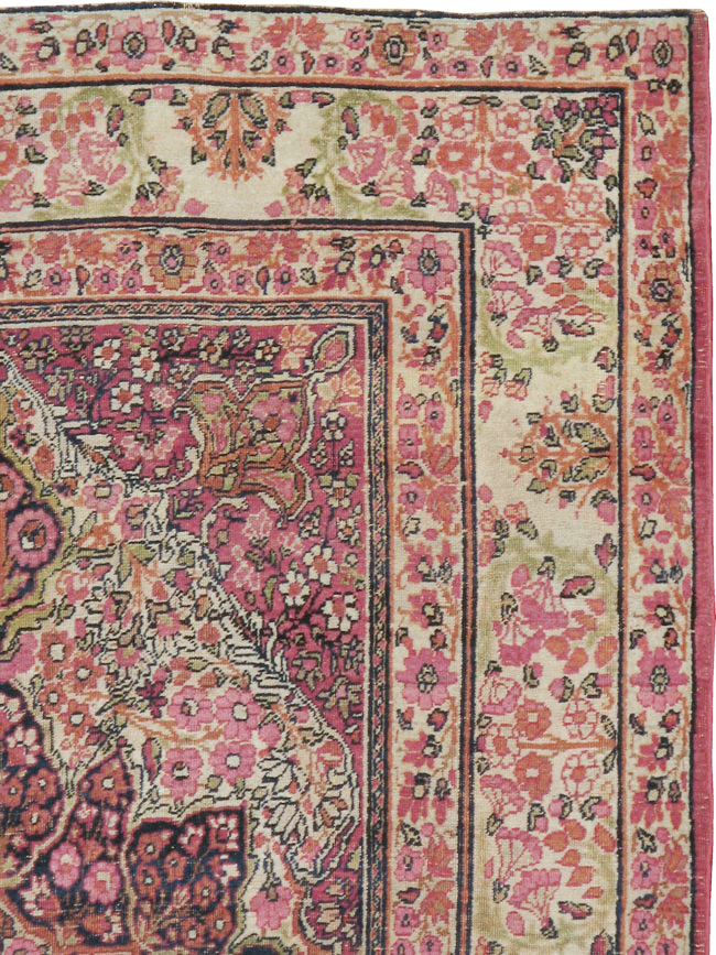Antique Persian Lavar Kerman Rug, No.12057 - Gss