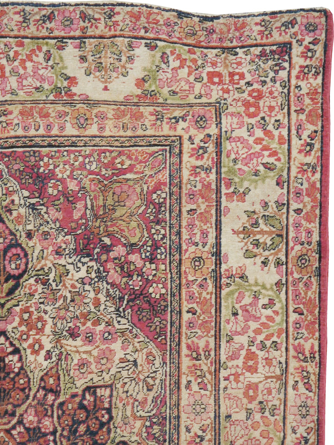 Antique Persian Lavar Kerman Rug, No.12057 - Gss