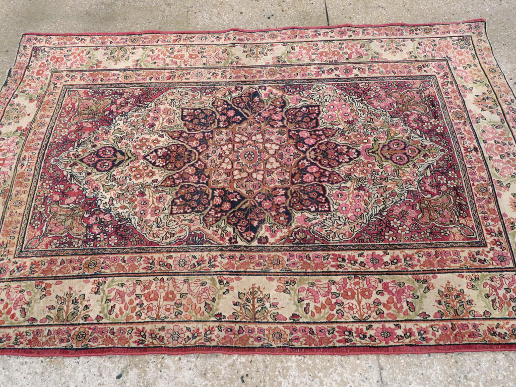 Antique Persian Lavar Kerman Rug, No.12057 - Gss