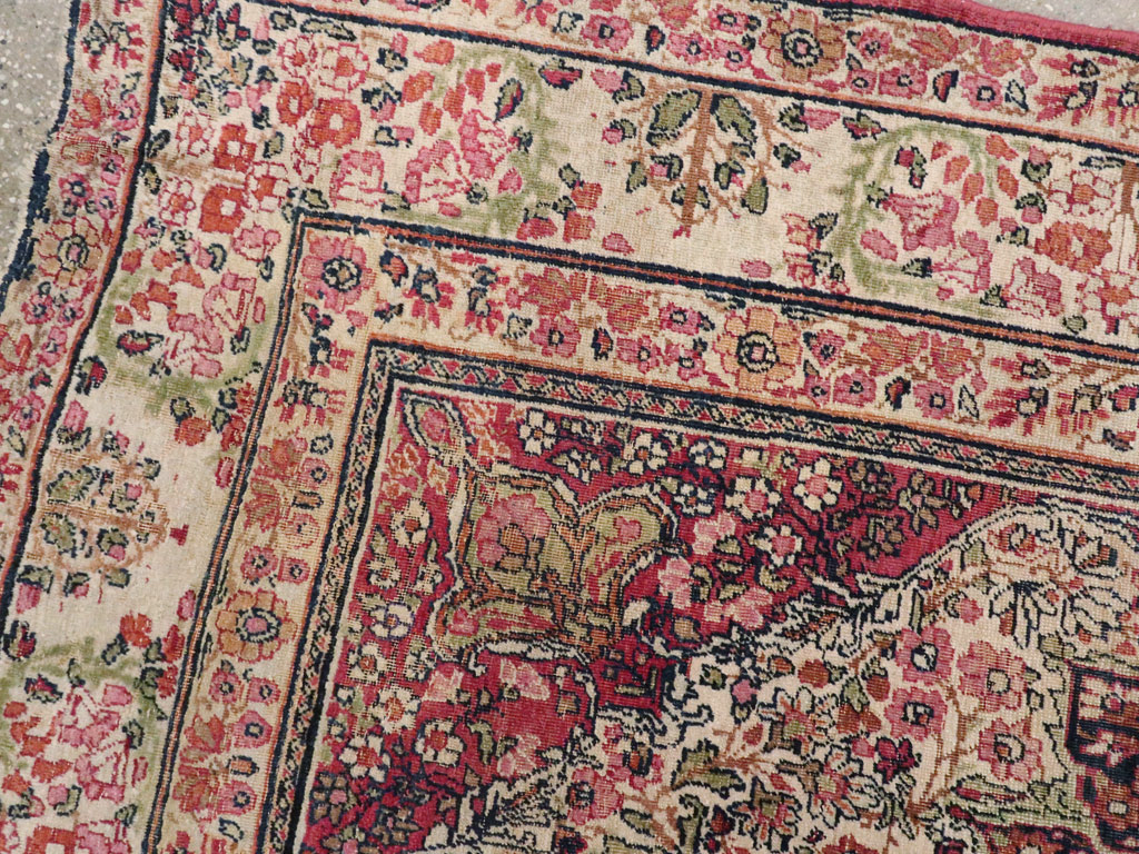 Antique Persian Lavar Kerman Rug, No.12057 - Gss