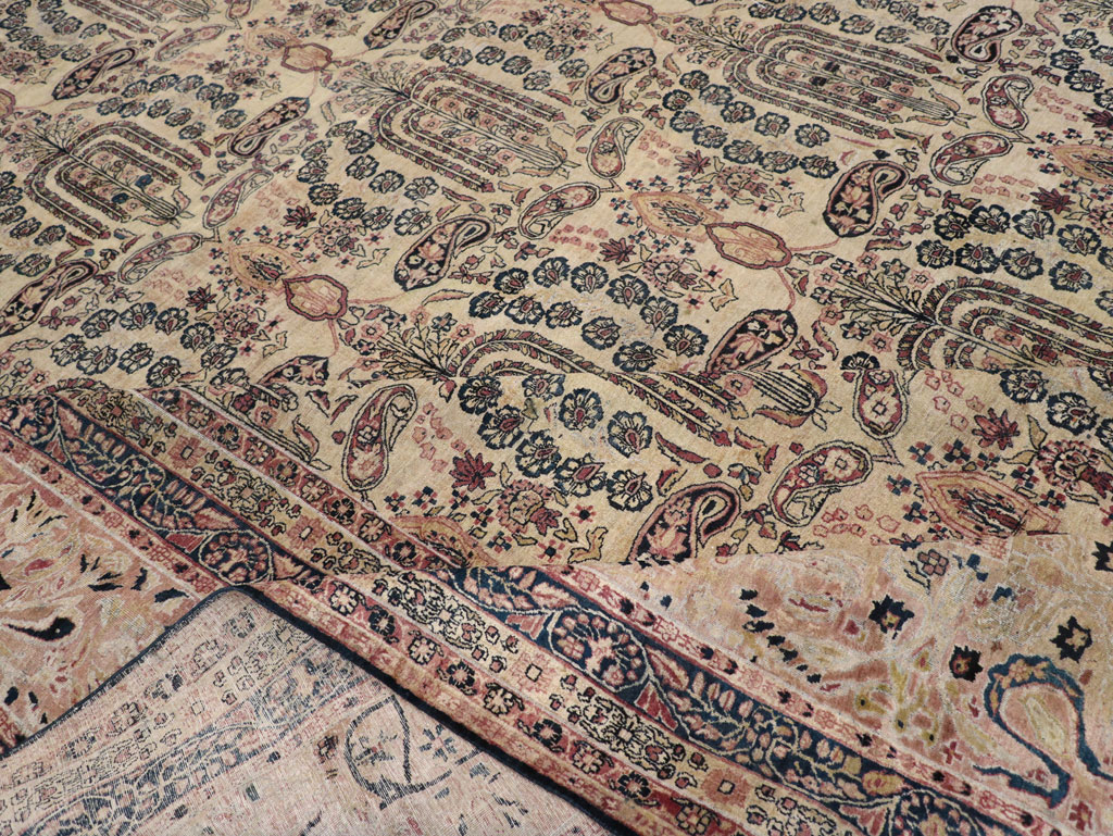 Antique Persian Lavar Kerman Oversize Carpet, No.12063 - Gss