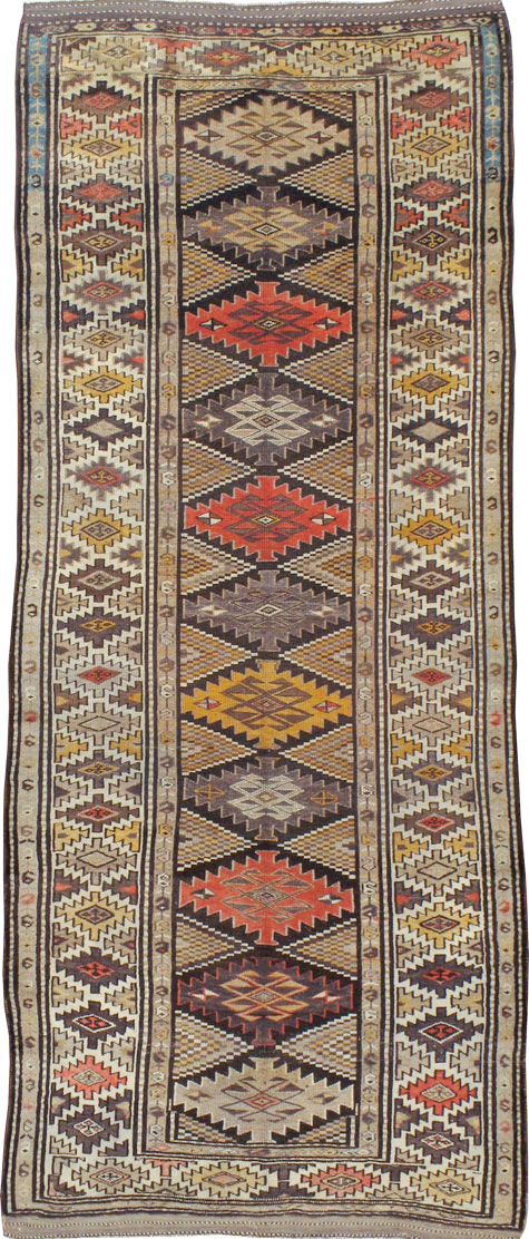 Antique Persian Kurdish Rug, No.12155 - Gss