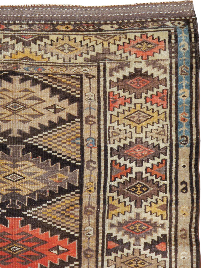 Antique Persian Kurdish Rug, No.12155 - Gss
