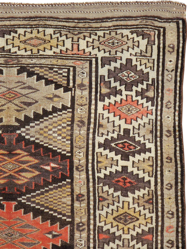 Antique Persian Kurdish Rug, No.12155 - Gss