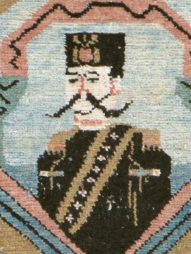 Antique Hamadan Pictorial Rug (Pair: 1 of 2), No.12188 - Gss