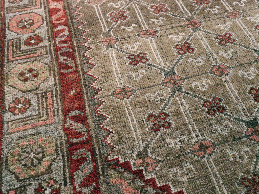 Vintage Persian Camel Hair Rug, No.12192 - Gss