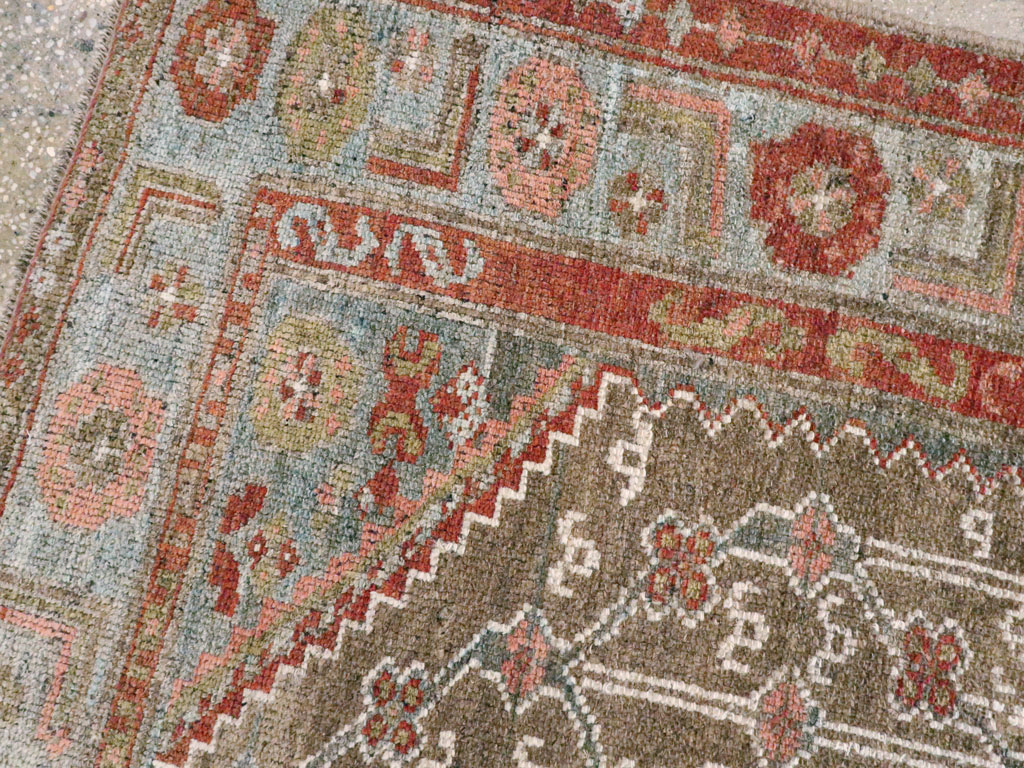 Vintage Persian Camel Hair Rug, No.12192 - Gss