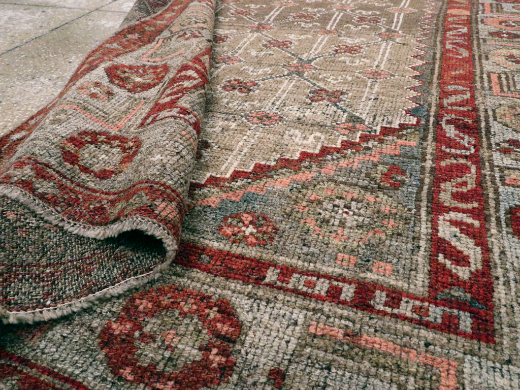 Vintage Persian Camel Hair Rug, No.12192 - Gss