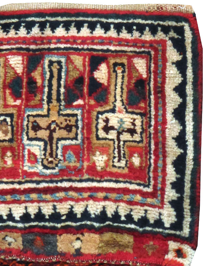 Antique Persian Saddlebags Rug, No.12198 - Gss
