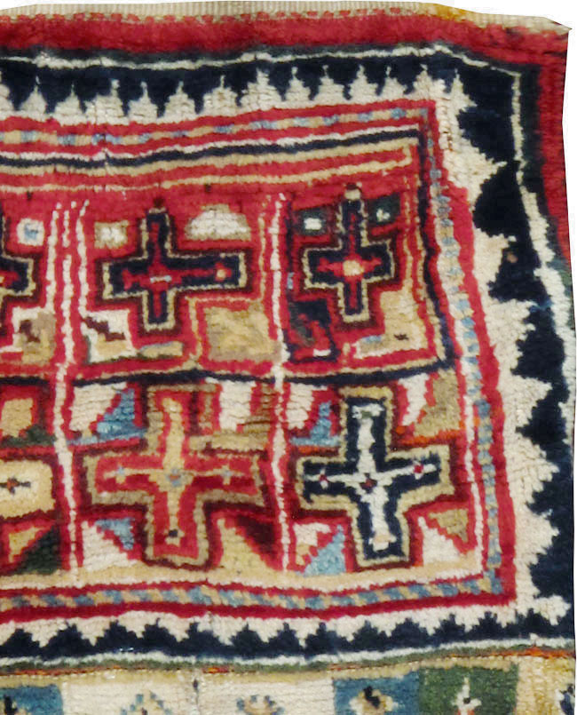 Antique Persian Saddlebags Rug, No.12198 - Gss