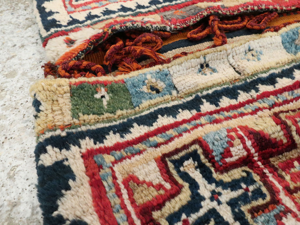 Antique Persian Saddlebags Rug, No.12198 - Gss