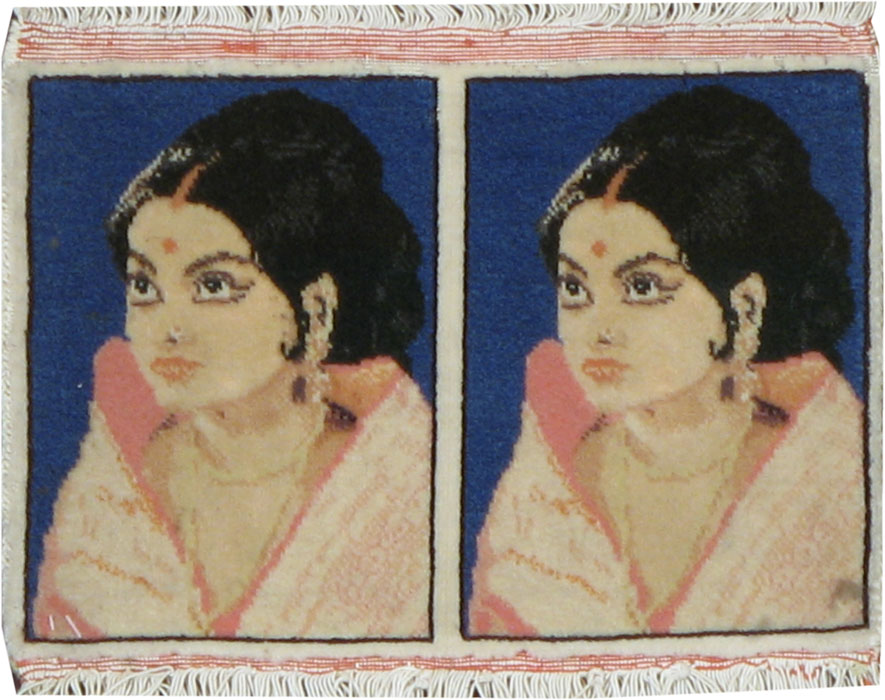 Vintage Persian Tabriz Pictorial Rug, No.12205 - Gss