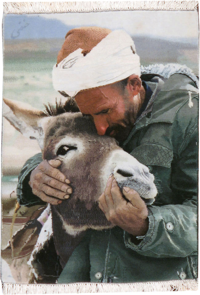 Vintage Persian Tabriz Pictorial Rug, No.12209 - Gss