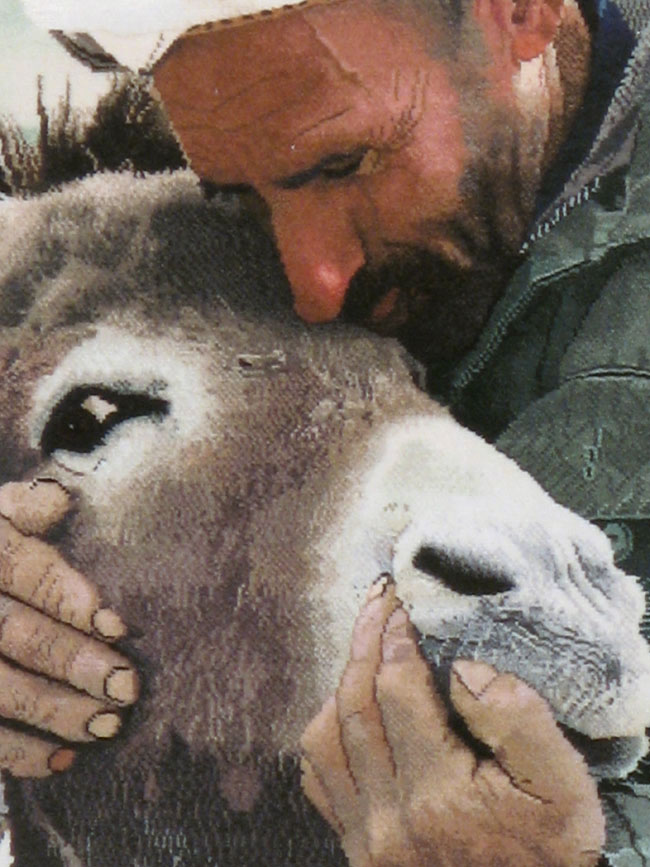 Vintage Persian Tabriz Pictorial Rug, No.12209 - Gss