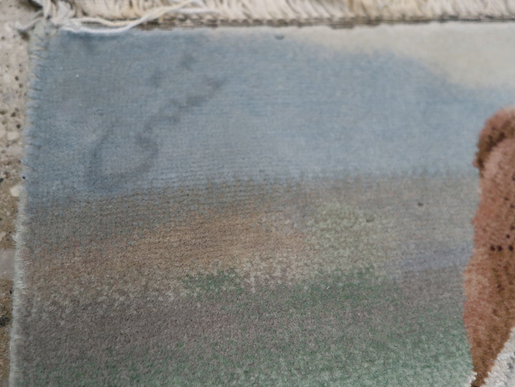 Vintage Persian Tabriz Pictorial Rug, No.12209 - Gss