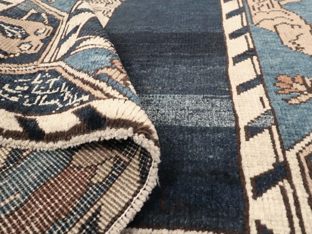 Antique Persian Bakshaish Pictorial Rug, No.12215 - Gss