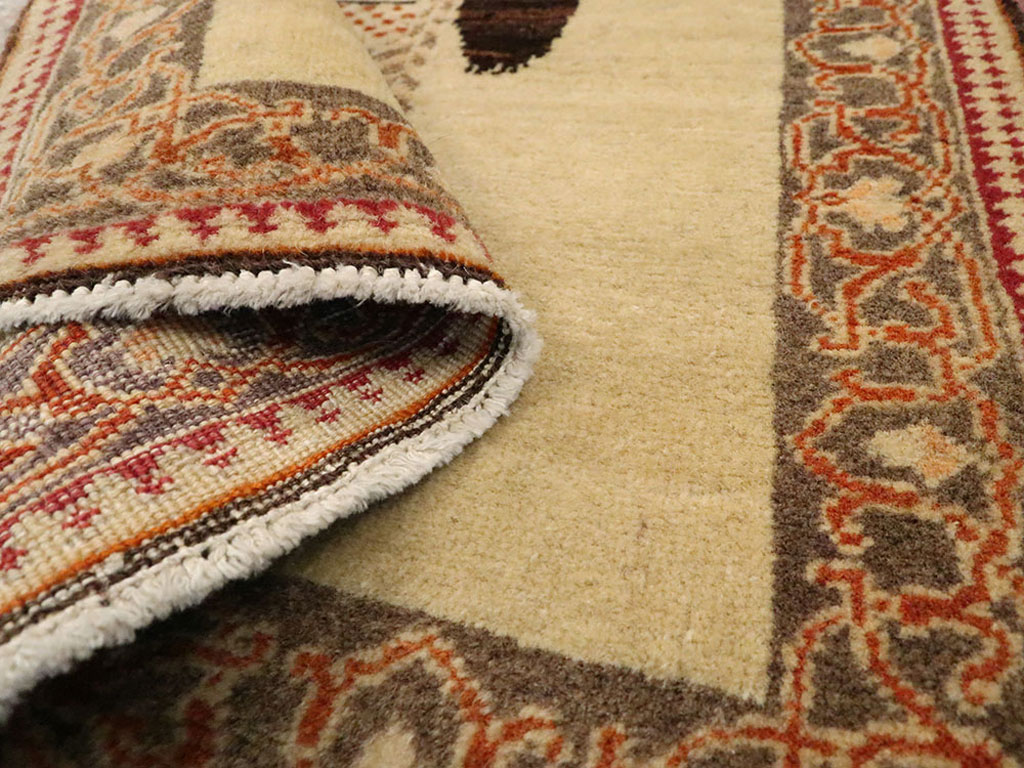 Vintage Persian Tabriz Pictorial Rug, No.12221 - Gss