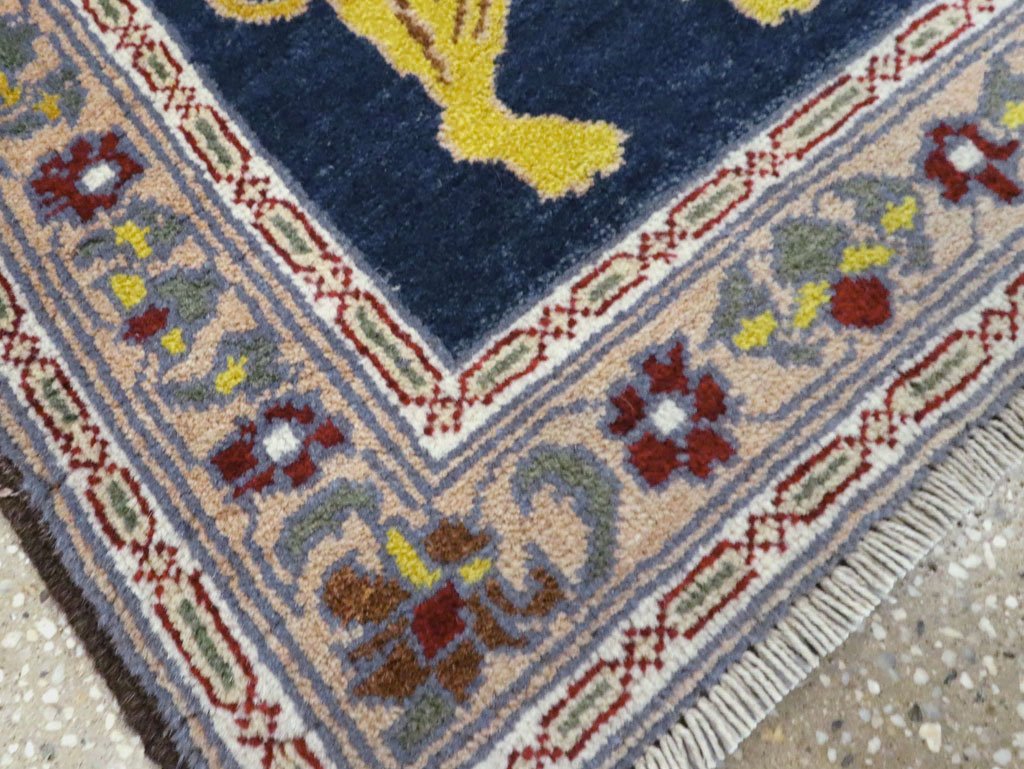 Vintage Persian Hamadan Pictorial Rug, No.12222 - Gss