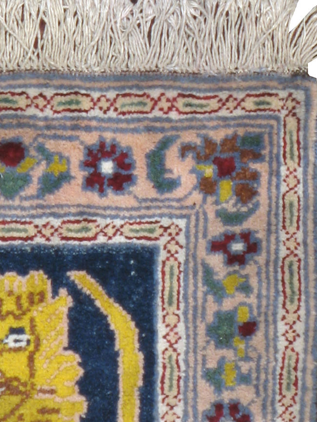 Vintage Persian Hamadan Pictorial Rug, No.12223 - Gss