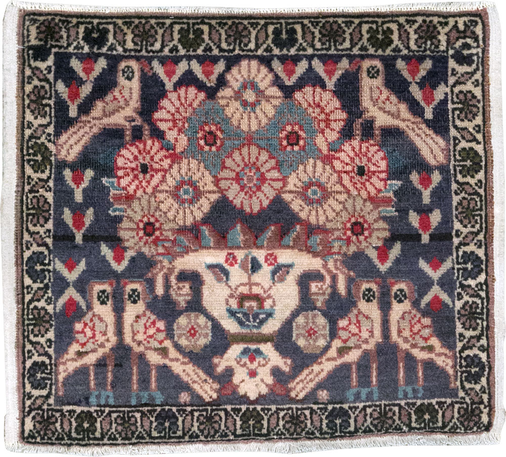 Vintage Persian Tabriz Pictorial Rug (Pair: 1 of 2), No.12224 - Gss