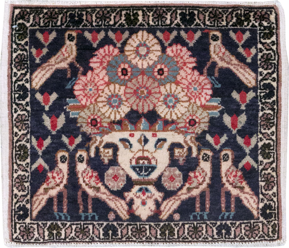 Vintage Persian Tabriz Pictorial Rug (Pair: 2 of 2), No.12225 - Gss