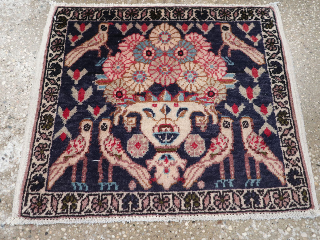 Vintage Persian Tabriz Pictorial Rug (Pair: 2 of 2), No.12225 - Gss