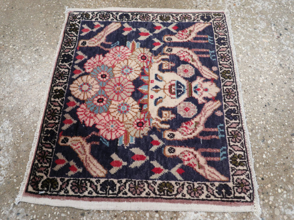 Vintage Persian Tabriz Pictorial Rug (Pair: 2 of 2), No.12225 - Gss