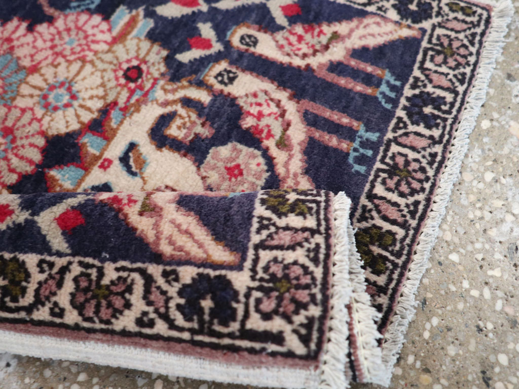 Vintage Persian Tabriz Pictorial Rug (Pair: 2 of 2), No.12225 - Gss