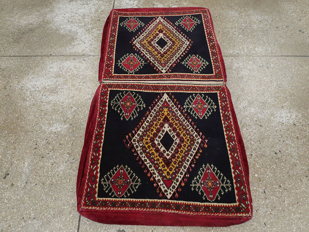 Vintage Persian Qashqai Saddlebag (Khorjin), No.12232 - Gss