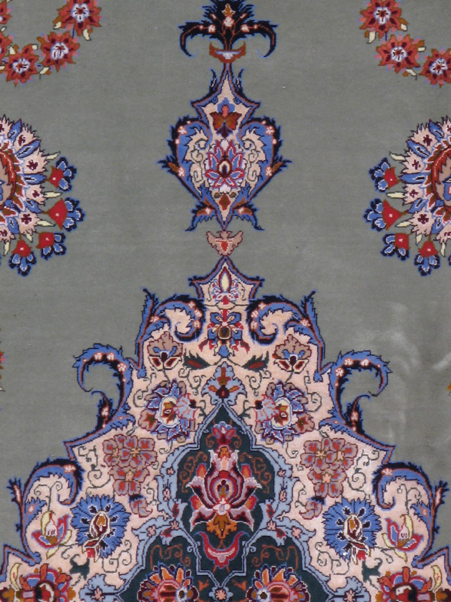 Vintage Persian Isfahan Rug, No.12261 - Gss