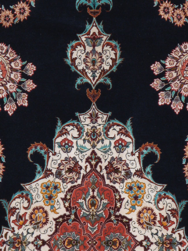 Vintage Persian Isfahan Rug, No.12262 - Gss