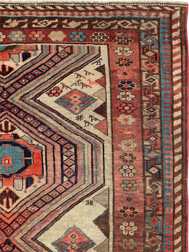 Antique Persian Bidjar Gallery Rug, No.12263 - Gss