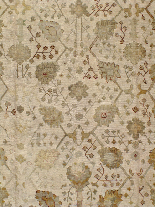 Antique Turkish Oushak Rug, No.12287 - Gss