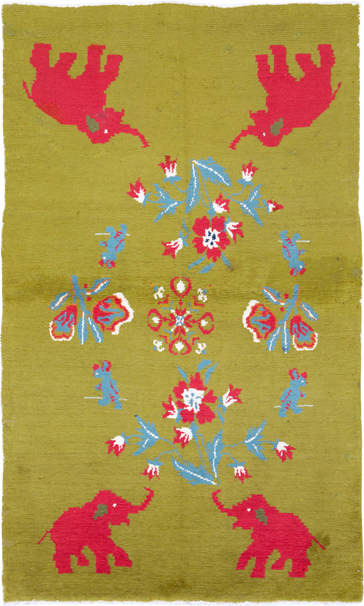 Vintage Swedish Pictorial Rug, No.12293 - Gss