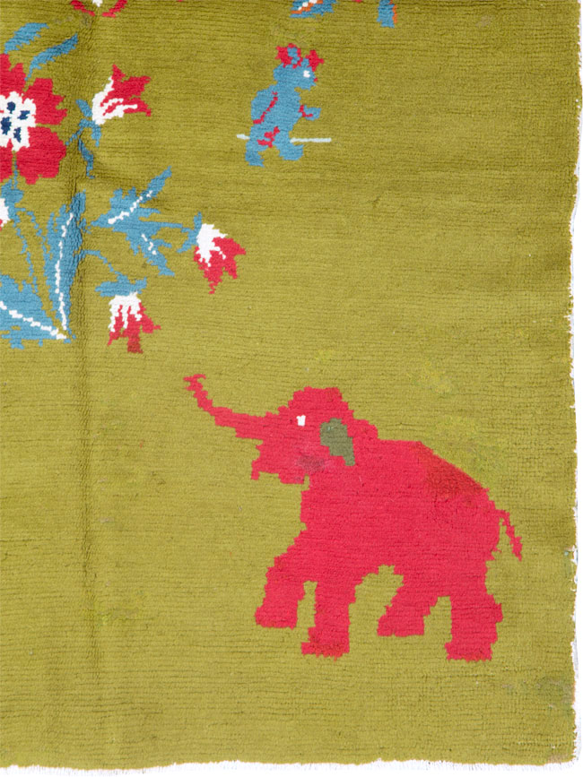 Vintage Swedish Pictorial Rug, No.12293 - Gss