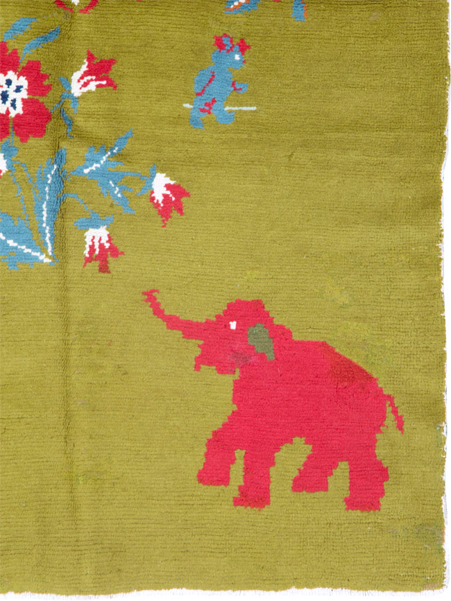 Vintage Swedish Pictorial Rug, No.12293 - Gss