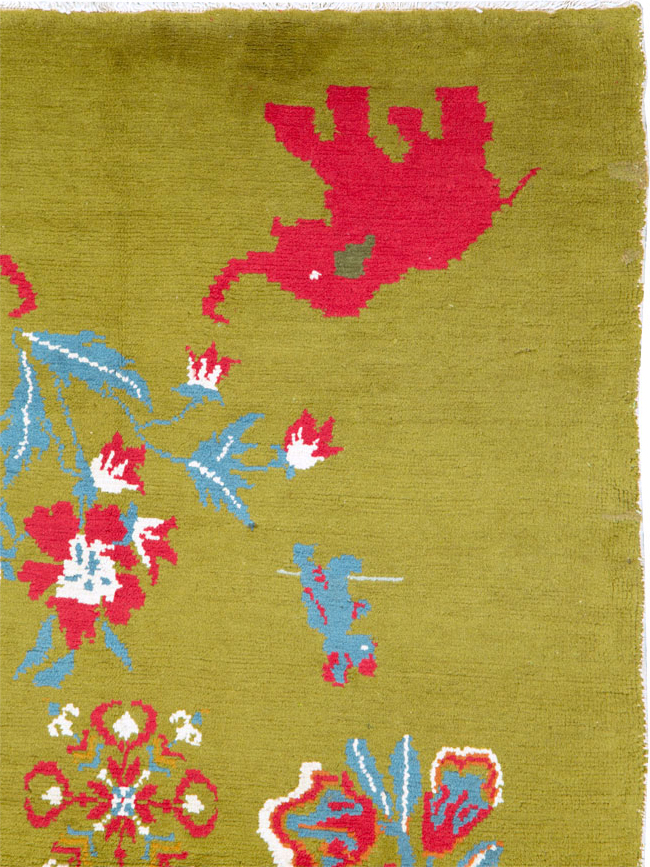 Vintage Swedish Pictorial Rug, No.12293 - Gss