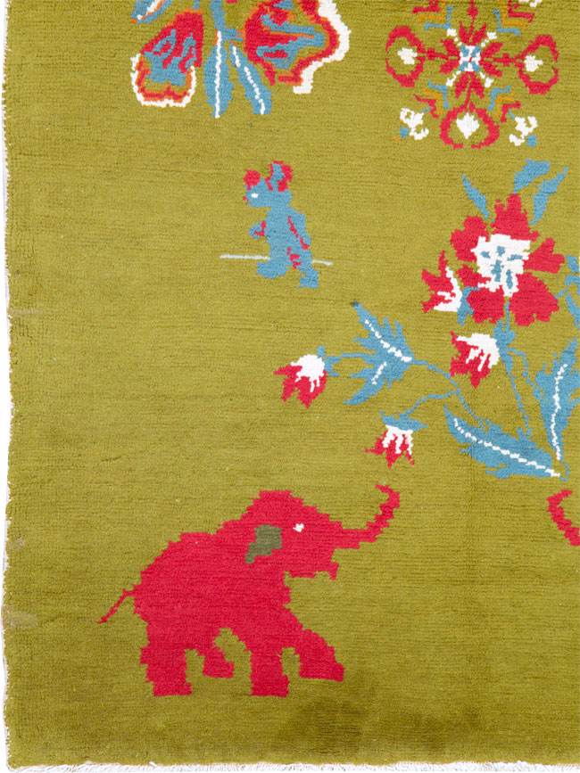 Vintage Swedish Pictorial Rug, No.12293 - Gss