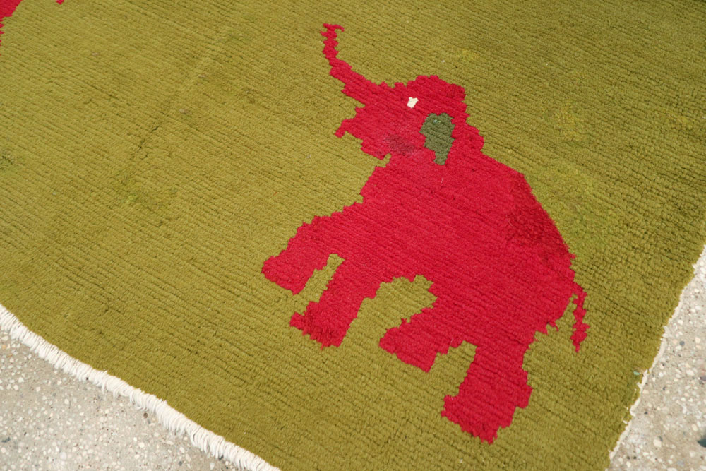 Vintage Swedish Pictorial Rug, No.12293 - Gss