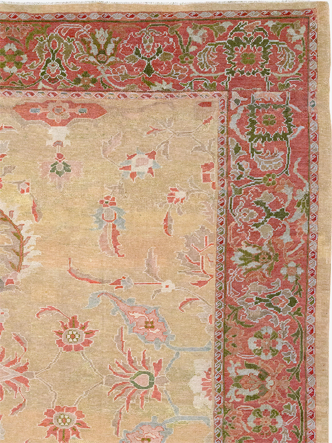 Antique Persian Mahal Room Size Carpet, No.12308 - Gss